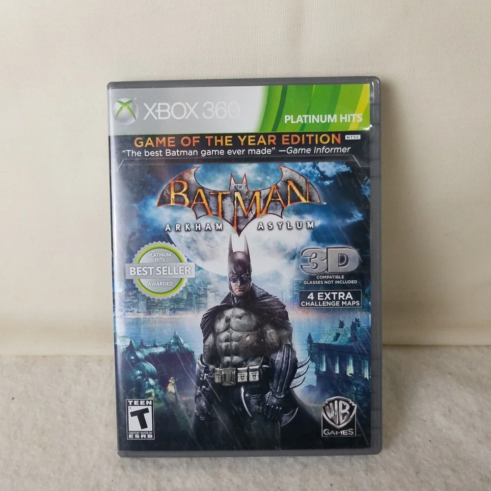 Batman Arkham Asylum Game of the Year Edition - Microsoft Xbox 360 Platinum Hits